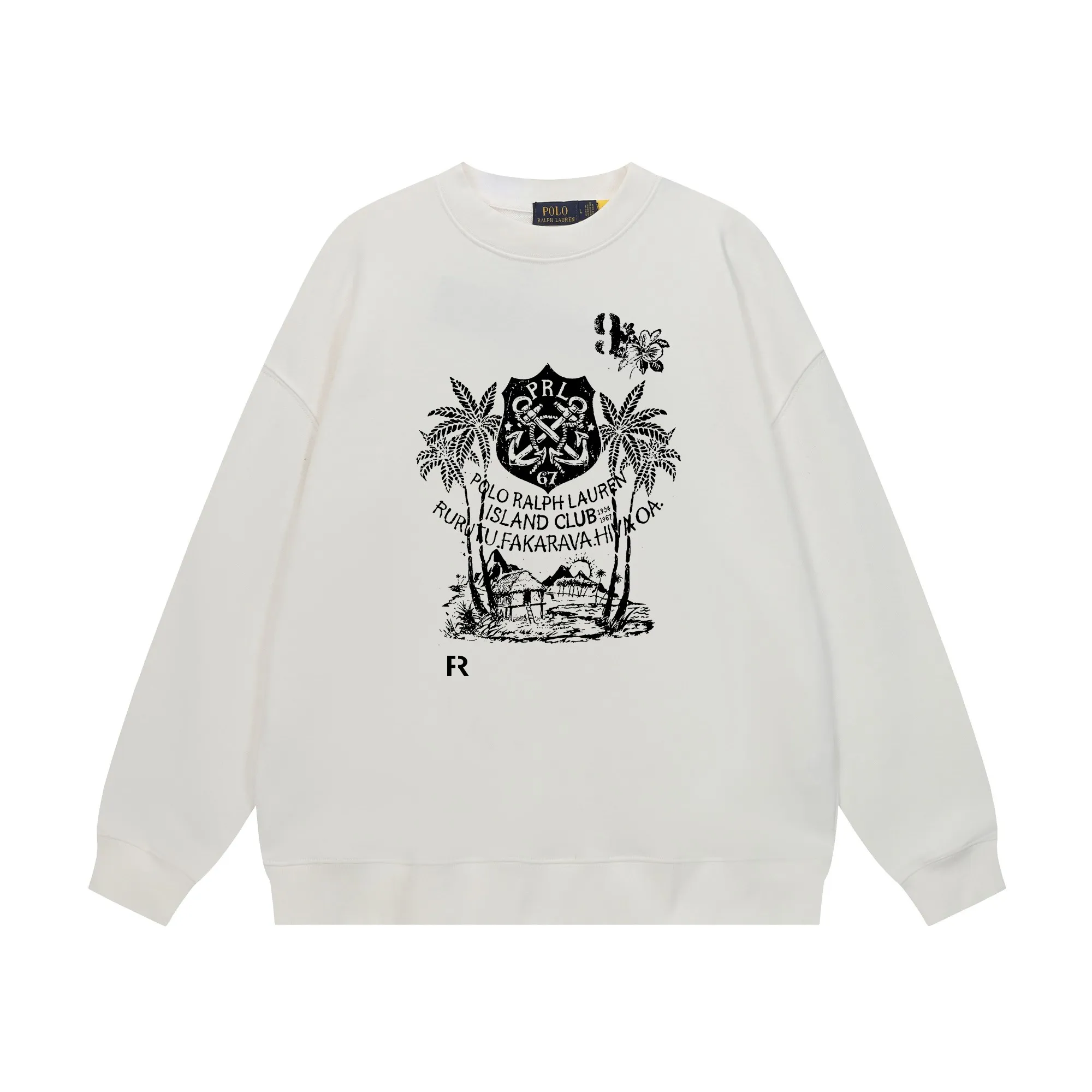 P200 Long-term stock] RalphLauren/Ralph Lauren 2025 autumn and winter new bear letter print 420g heavy large terry sweatshirt Ralph Lauren's age-reducing item, the coat fabric is made of 85% cotton ➕15% polyester, which not only retains the softness, comfort and breathability of cotton, but also adds the wear resistance and wrinkle resistance of polyester fiber, making the clothes more durable and easy to care for. Even in slightly cooler weather, you won't feel stuffy when wearing it. This kind of fabric has a natural crisp feel and is not easy to pill or deform. The bear on the chest is printed with English letters. It is full of color, full of three-dimensionality, and lifelike, adding a bit of liveliness and interest to the whole sweatshirt. There is no pressure to dress, regardless of age or gender. Complete accessories! Color: black, white, navy blue, light floral gray Size: M-L-XL-XXL